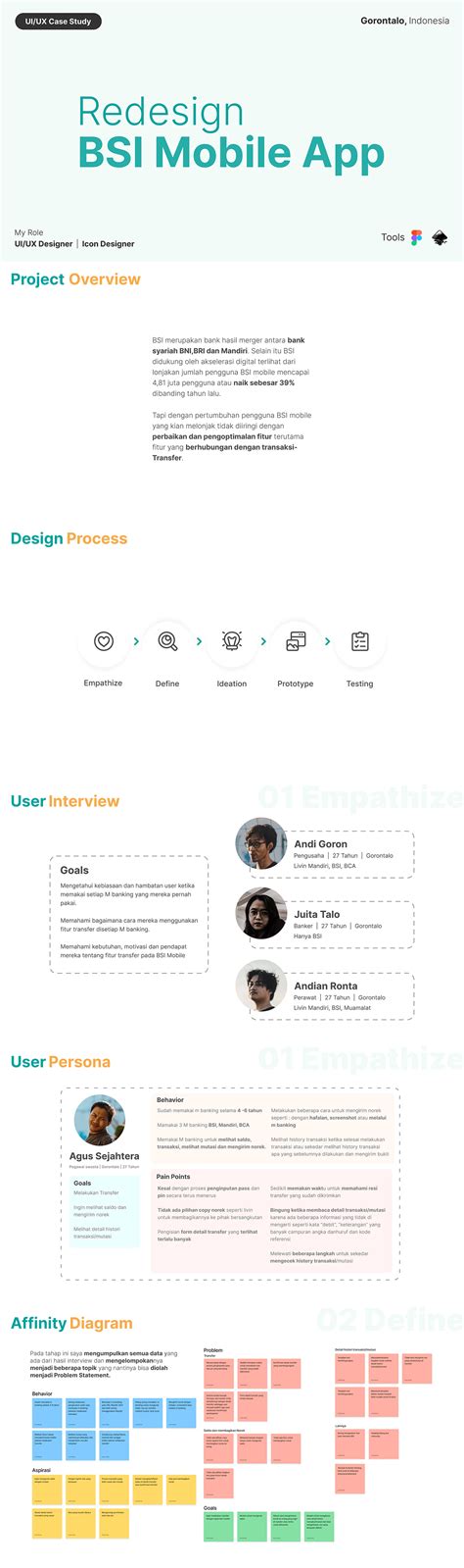 Person using BSI Mobile app
