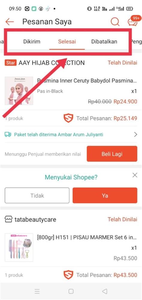 Pesanan Dikirim