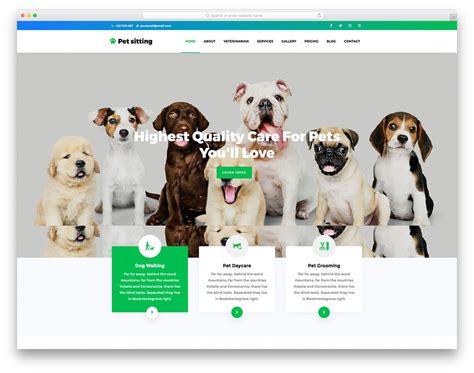 Pet Website Templates