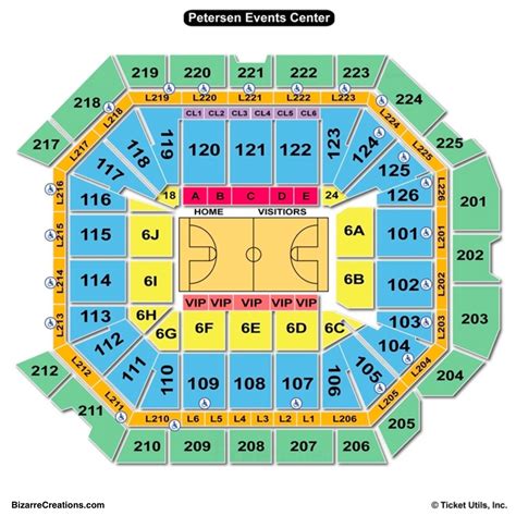 Petersen Event Center Pittsburgh Seating Chart