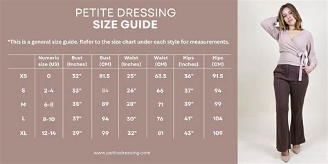 Petite Dress Length Chart