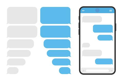 Phone with message bubbles