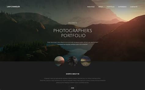 Photography Portfolio Website Template