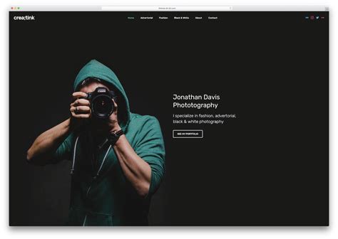 Photography Template Website