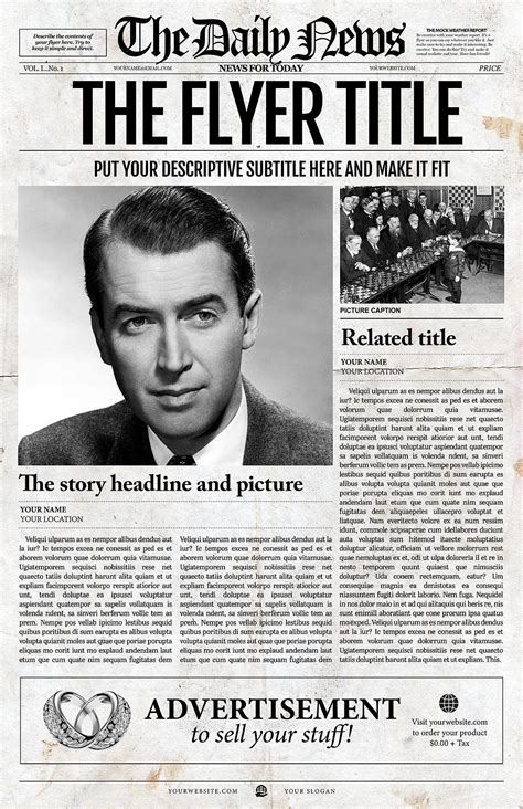 Photoshop Template Newspaper