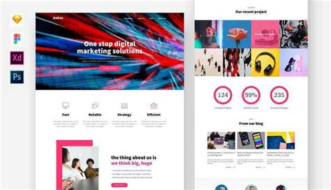 Photoshop Website Design Template