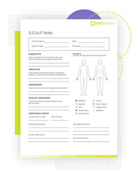 Physical Therapy Soap Note Template