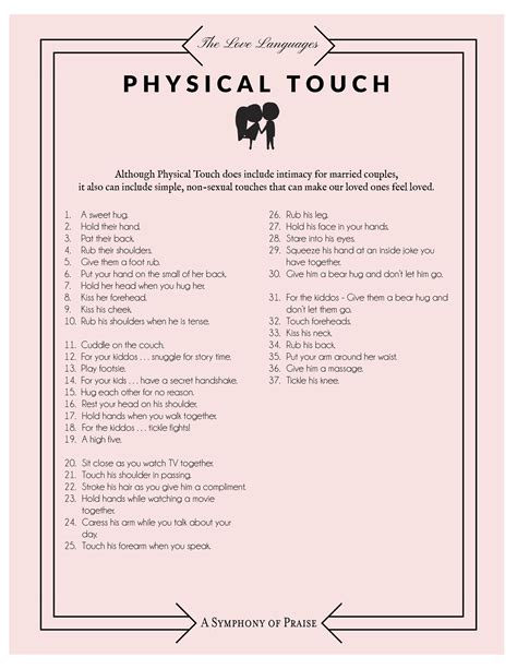 Physical Touch Love Language