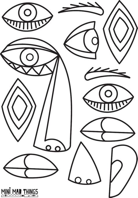 Picasso Face Template Free