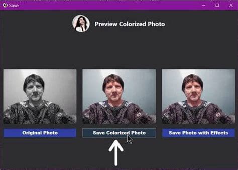 Picture Colorizer Save Button
