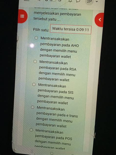 Pilih Menu Pembayaran