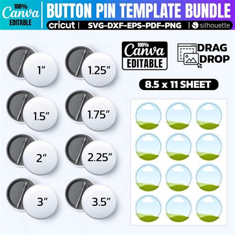 Pin Button Template