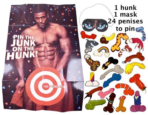 Pin The Junk On The Hunk Game Printable