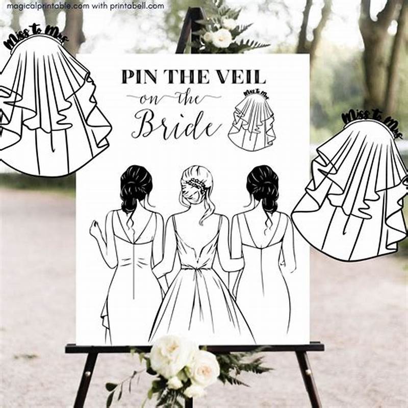 Pin The Veil On The Bride Printable