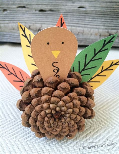 Pinecone Turkey Template