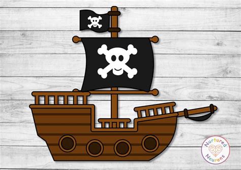 Pirate Boat Template