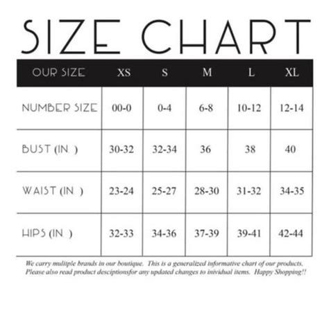 Pistola Size Chart