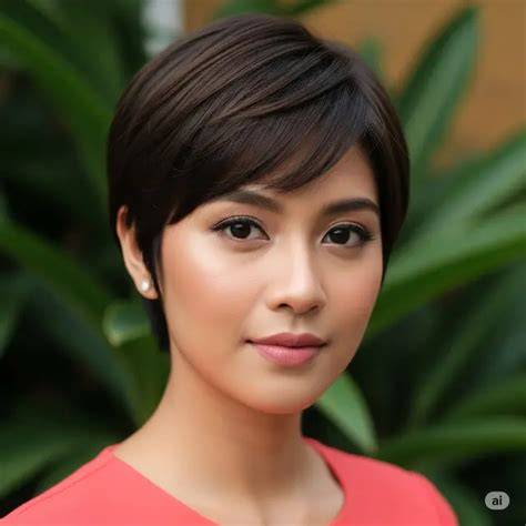 Pixie Cut Wajah Hati