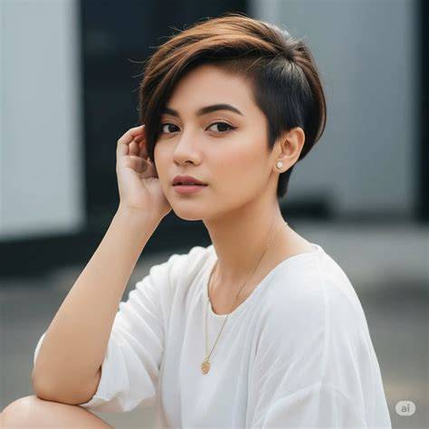 Pixie Cut Wajah Oval