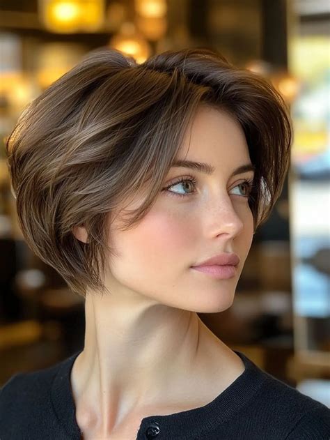 Pixie Cut dengan Poni Samping