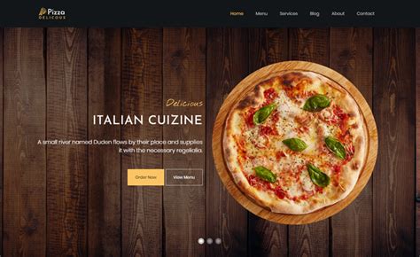 Pizza Website Template