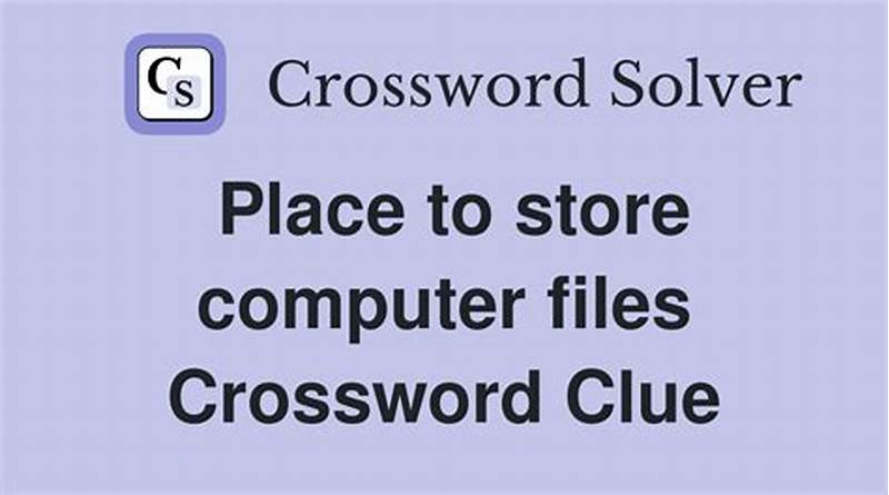 Place To Store Computer Files Crossword