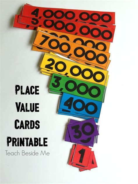 Place Value Cards Printable