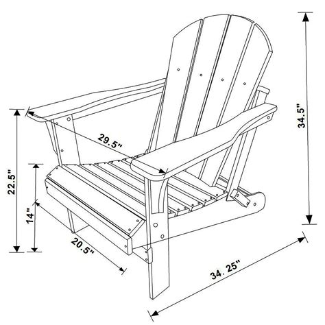 Plans For Adirondack Chair Template