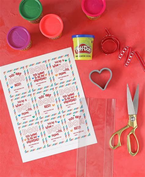 Play Doh Valentine Printable Free