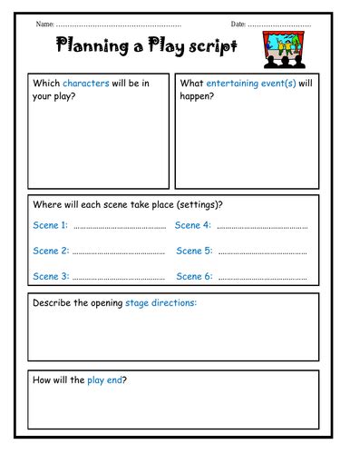 Play Writing Template