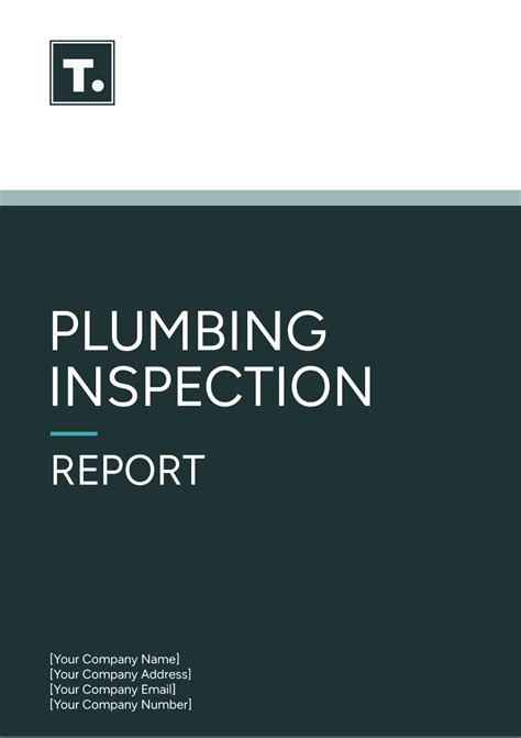 Plumbing Report Template