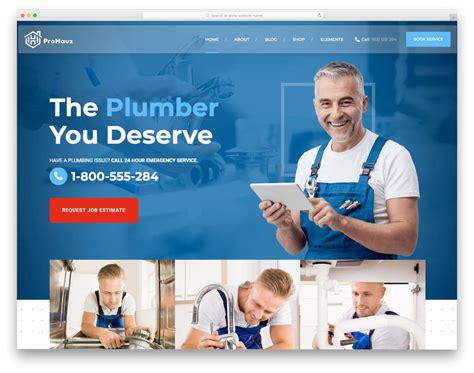 Plumbing Website Template Free