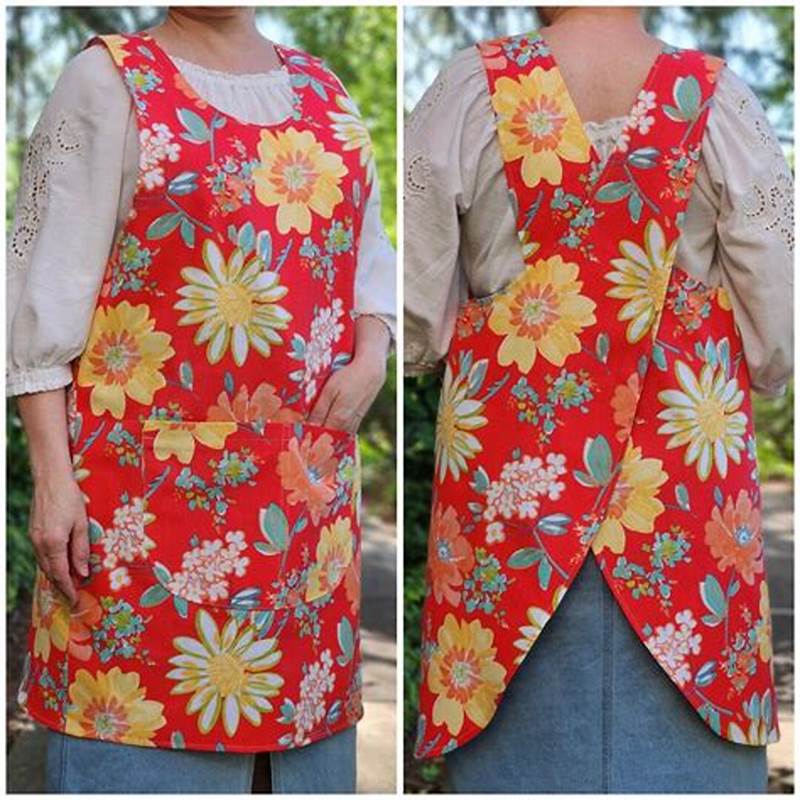 Plus Size Cross Back Apron Pattern