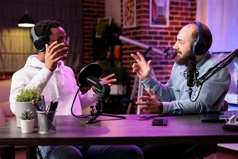 Podcast interview session