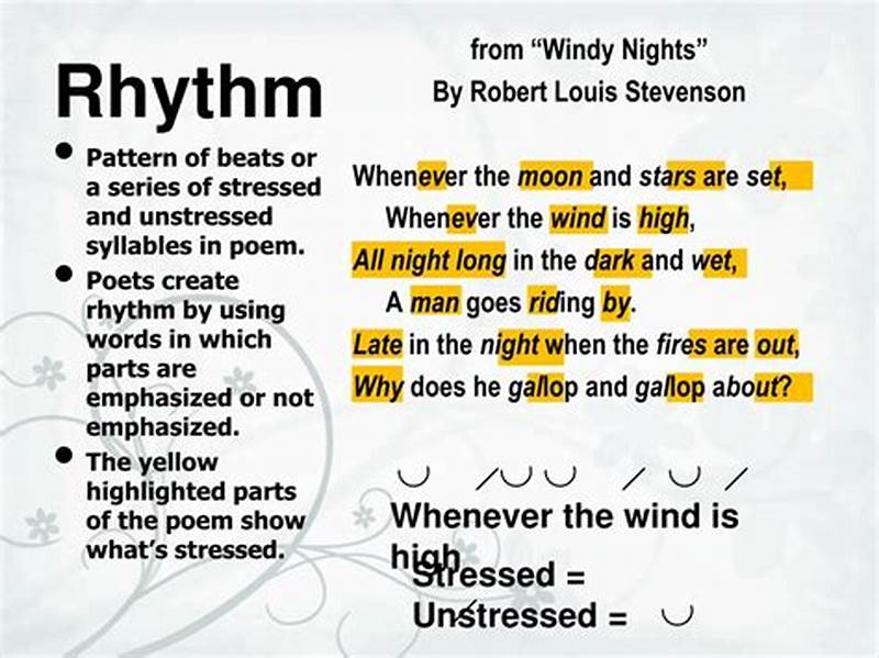 Poem With Rhythmic Pattern