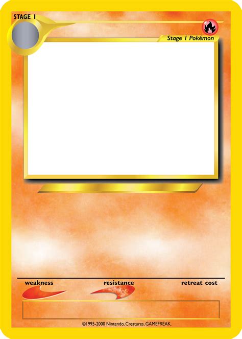 Pokemon Card Template Png