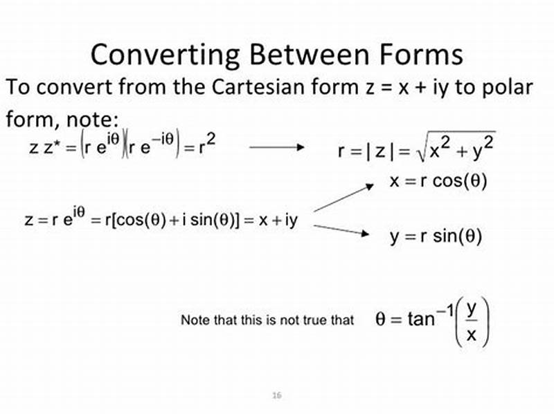 Polar Form To Cartesian Form Complex Numbers