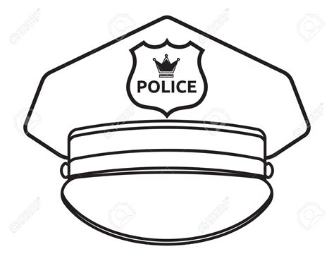 Police Hat Template