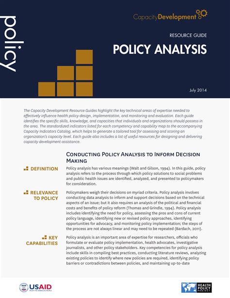 Policy Analysis Reports