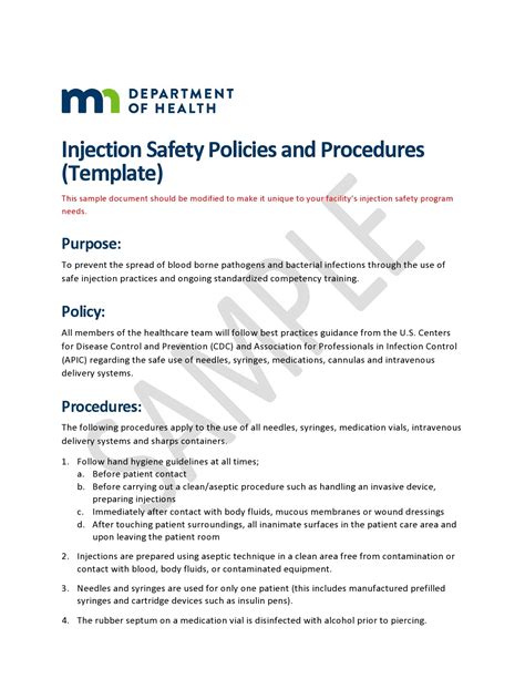 Policy And Procedure Template Word