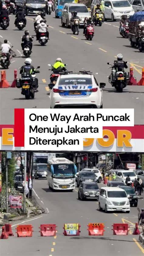 Polisi One Way Puncak Jakarta