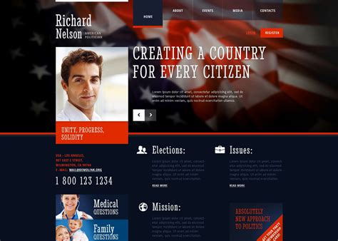 Political Campaign Website Templates