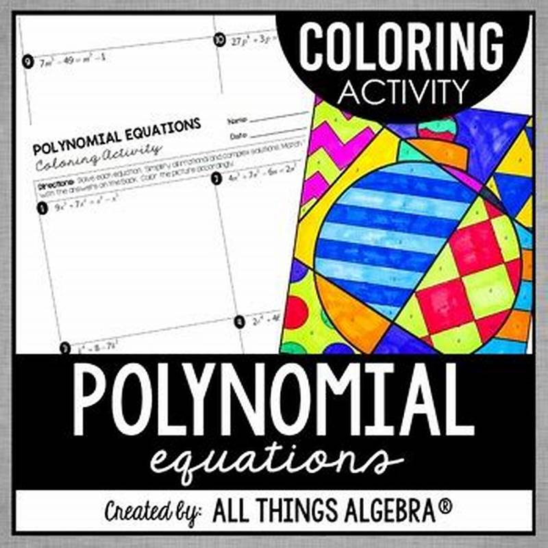 Polynomial Equations Coloring Activity Answer Key