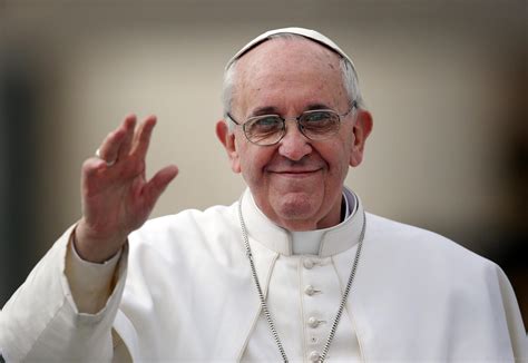 Pope Francis smiling