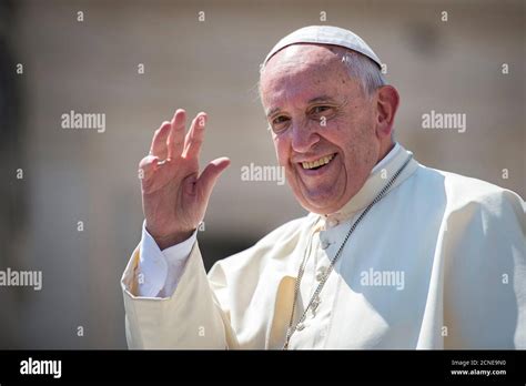 Pope Francis waving