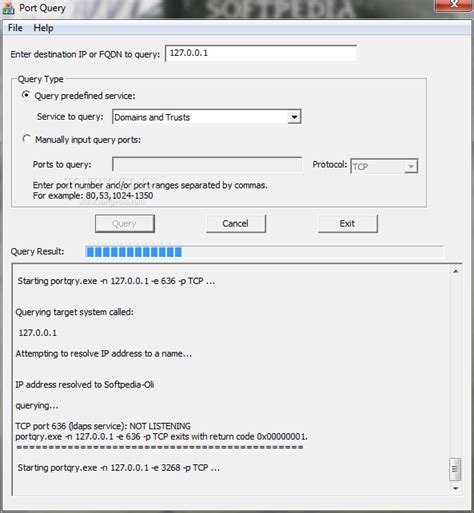PortQryUI Query Process