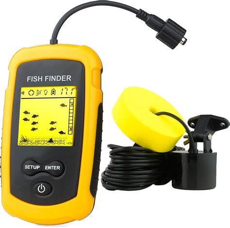 Portable fish finders for boats