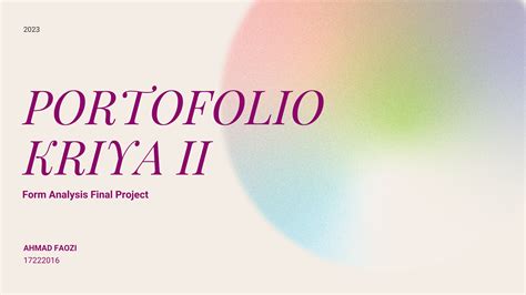 Portofolio Kriya