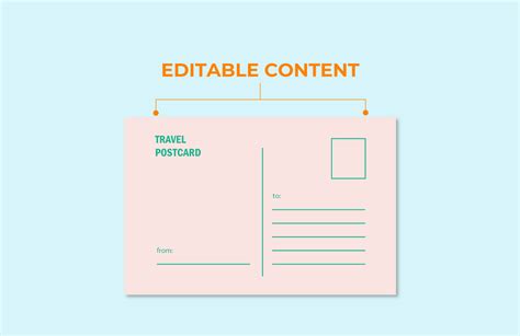 Postcard Template Back