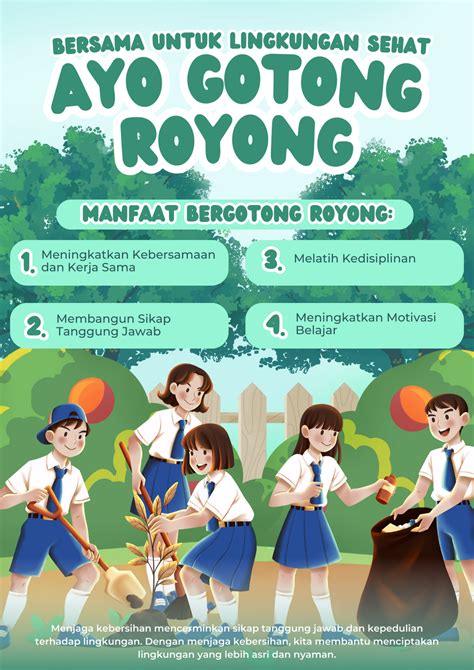 Contoh Poster Gotong Royong